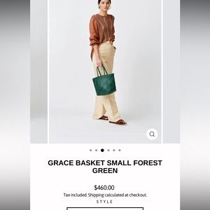 Dragon Diffusion GRACE BASKET FOREST GREEN